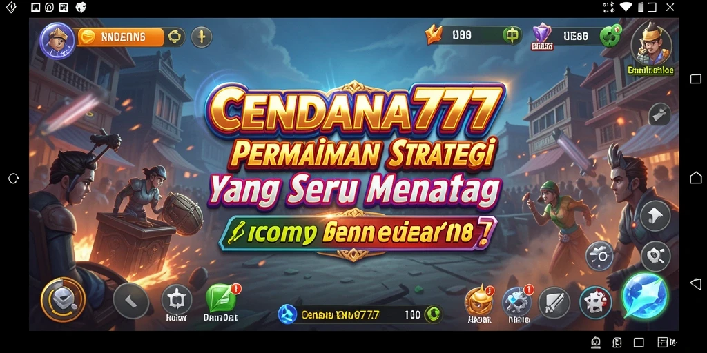 Tampilan gameplay menegangkan di CENDANA777 sebagai game strategi.