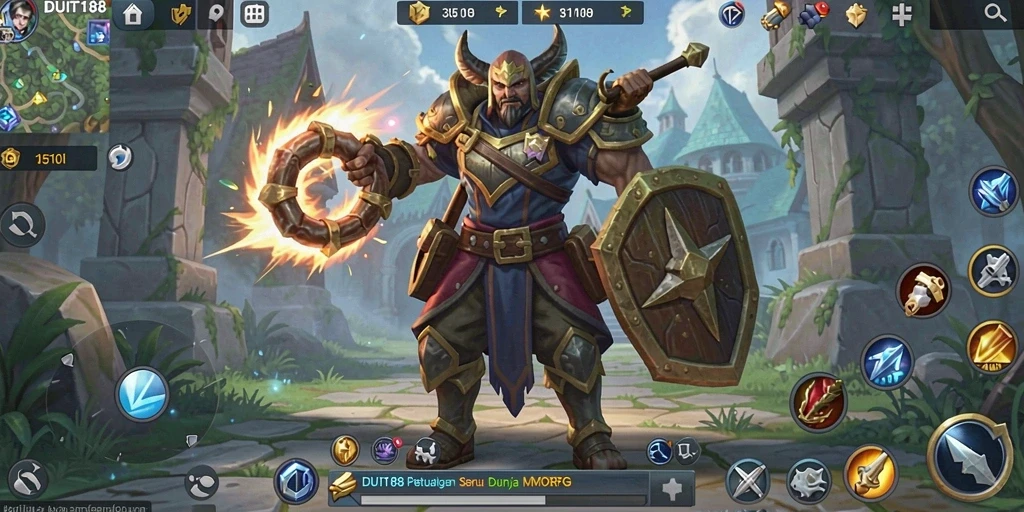 Tampilan menakjubkan dari gameplay MMORPG yang seru.