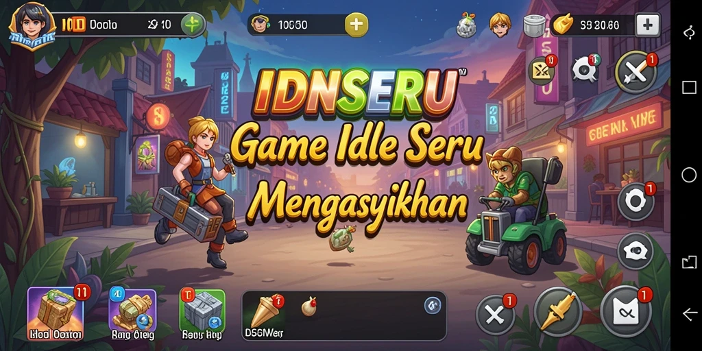 Tampilan gameplay IDNSERU yang mengasyikkan dan penuh warna.