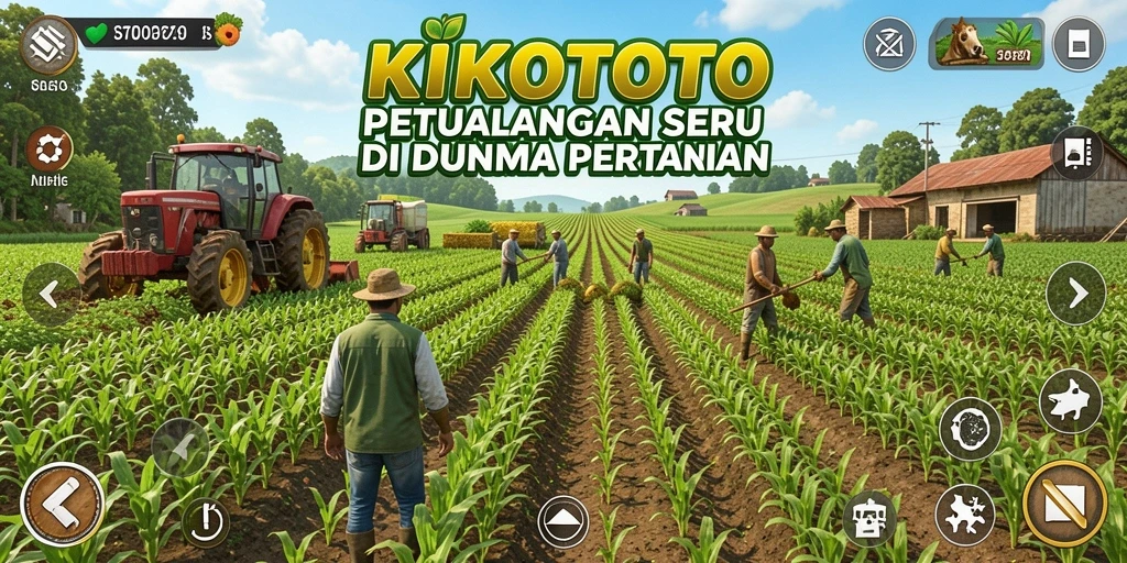 Screenshot KIKOTOTO menunjukkan suasana ladang yang asri dan penuh warna.