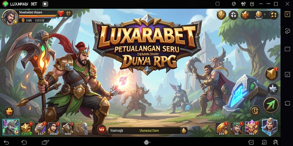 Tangkapan layar LUXARABET menampilkan aksi pertarungan epik di dunia RPG.
