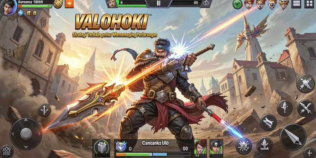 Screenshot VALOHOKI menampilkan aksi strategis yang mendebarkan.
