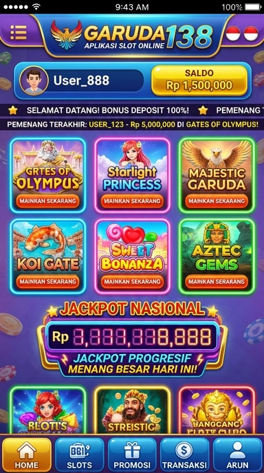 Screenshot fitur rekomendasi aplikasi terbaru di garuda138.